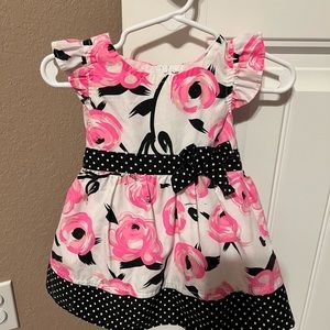 Floral baby dress with bloomers